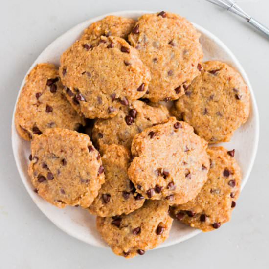 Vegan & GF Chocolate Chip Cookies