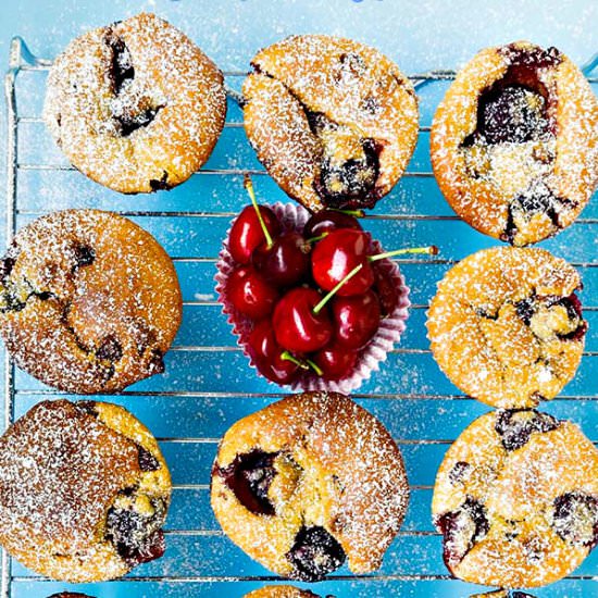 GF Cherry & Chocolate Muffins