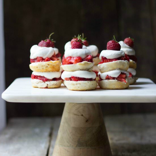 Mini Strawberry Shortcake Stacks