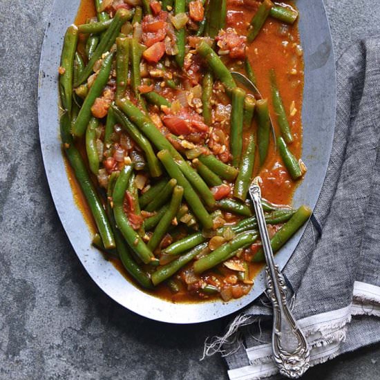 Middle Eastern Spiced Green Beans