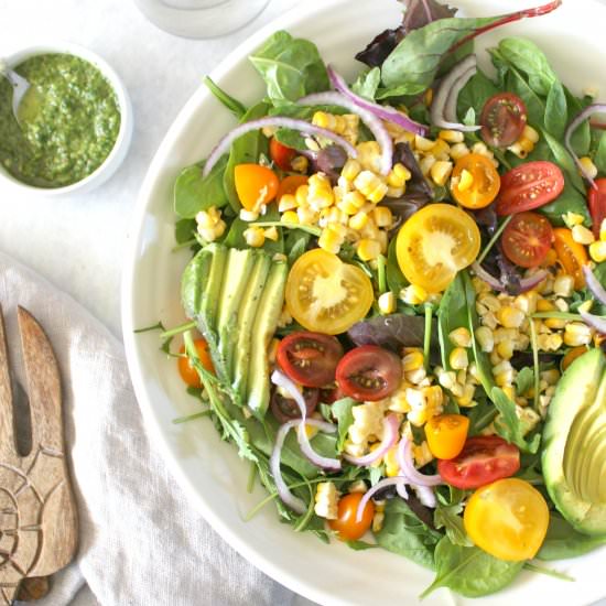 Grilled Corn Summer Salad