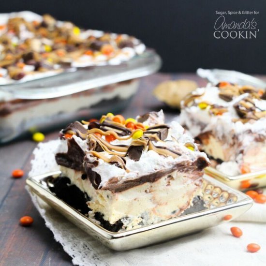 Chocolate Peanut Butter Lasagna