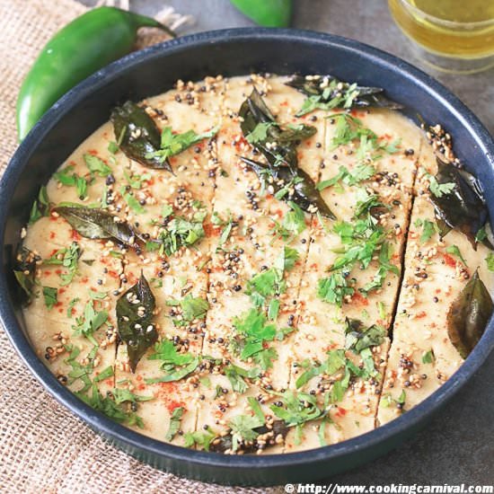 Quinoa Oats And Lentil Dhokla