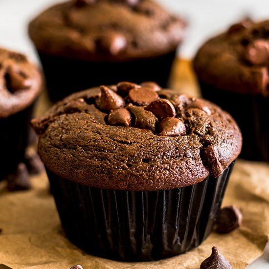 Small-batch Chocolate Chip Muffins