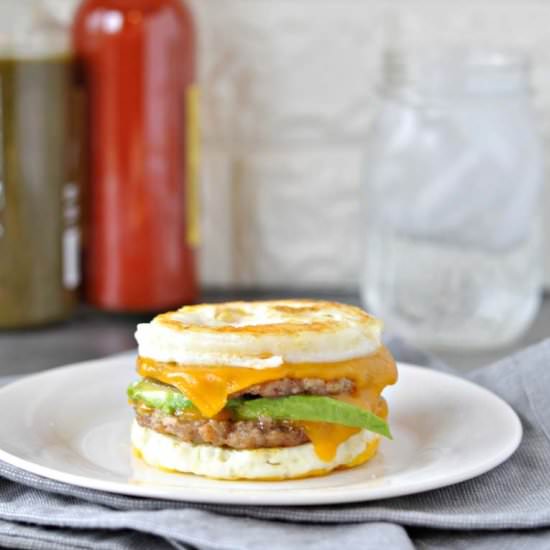 Sausage and Egg Breakfast Sandwich