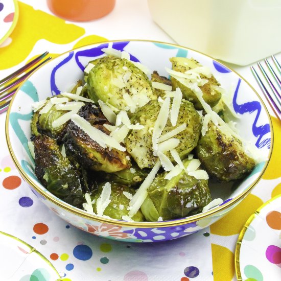 Garlic Parmesan Brussels Sprouts