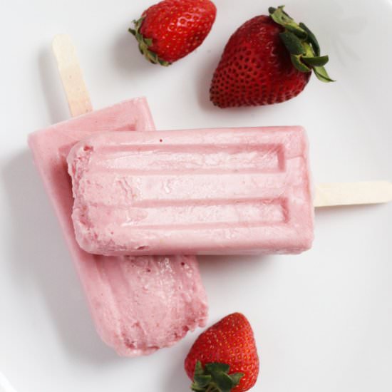 Syn Free Strawberry Popsicles