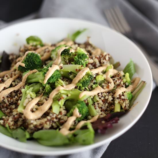 5 Ingredient Broccoli Quinoa Salad