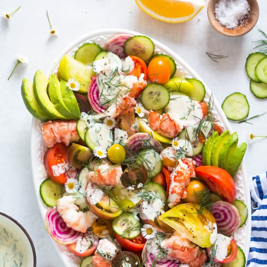 Heirloom Tomato Lobster Salad