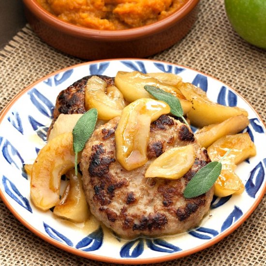 Pork Patties with Apples