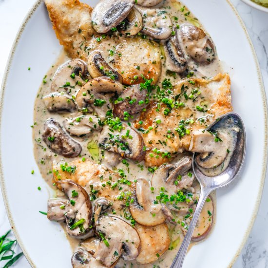 Chicken with Mushroom & Tarragon