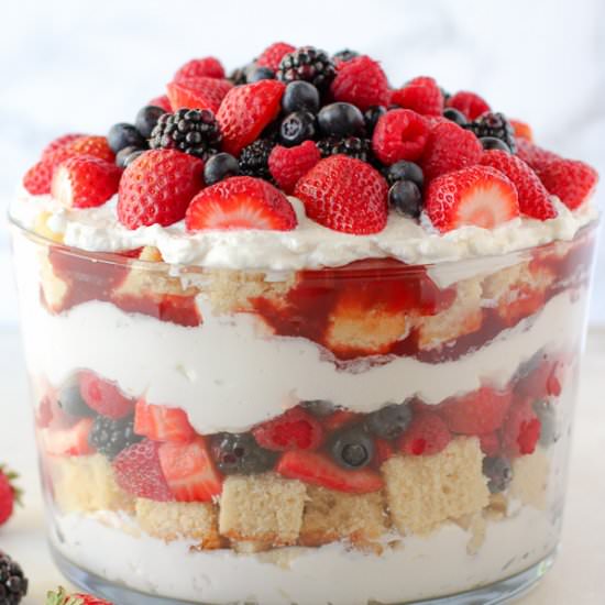 Berries and Cream Trifle