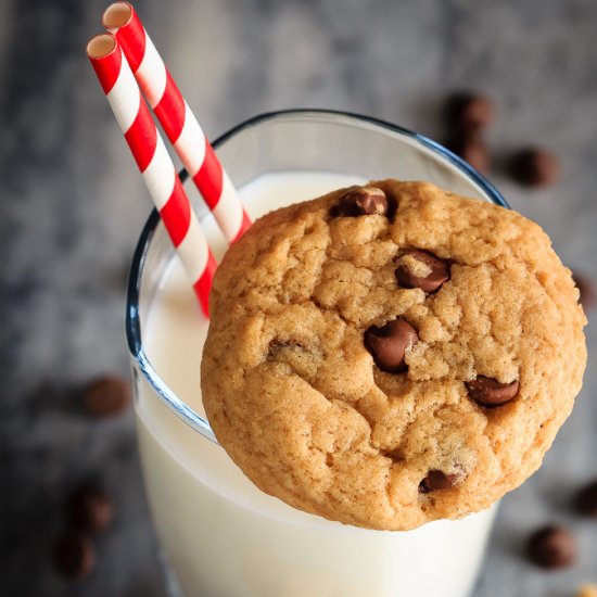 Chewy Chocolate Chip Banana Cookies