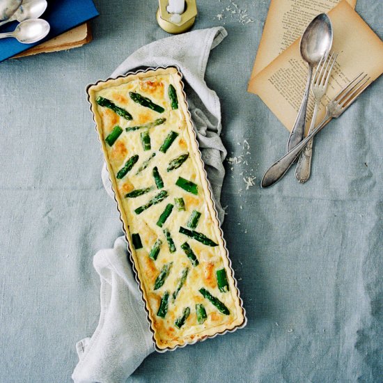 Asparagus & Chévre Tart