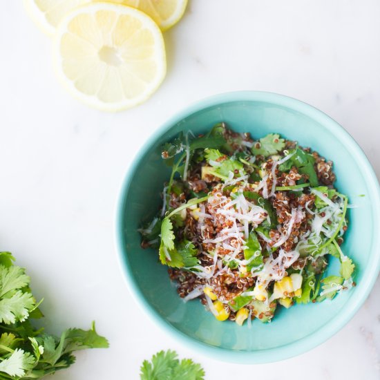 Corn and Cotija Quinoa Salad