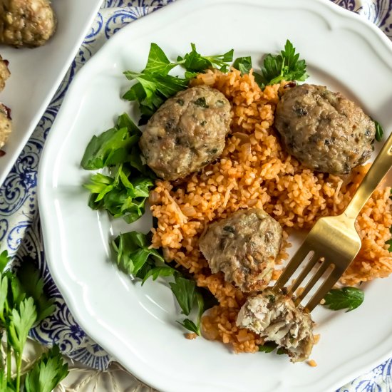 Keftedes (Meatballs) with Bulgur