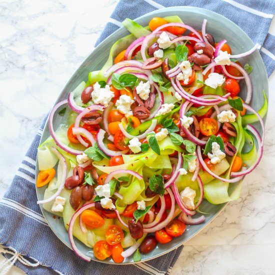 Cucumber & Tomato Greek Salad