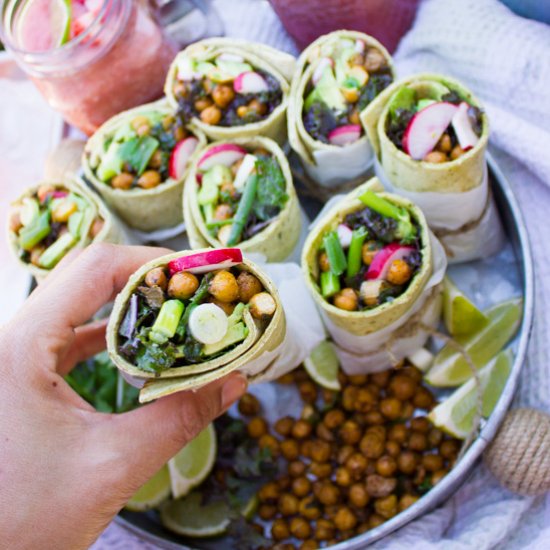 Spicy Chickpea Wraps