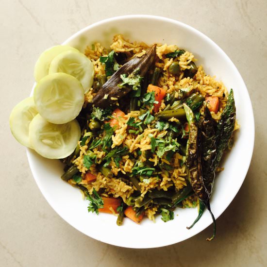 Mix Vegetable Harissa Rice