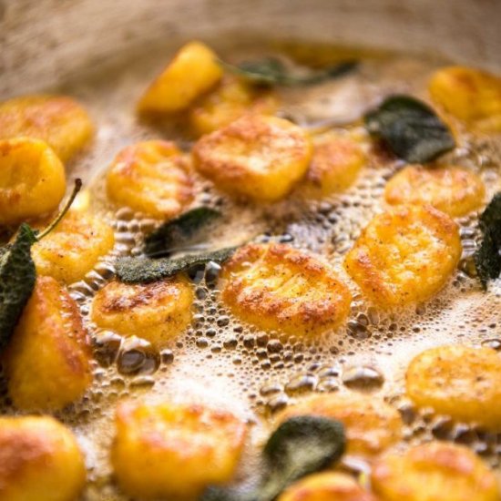 Easy Pumpkin Gnocchi with Sage