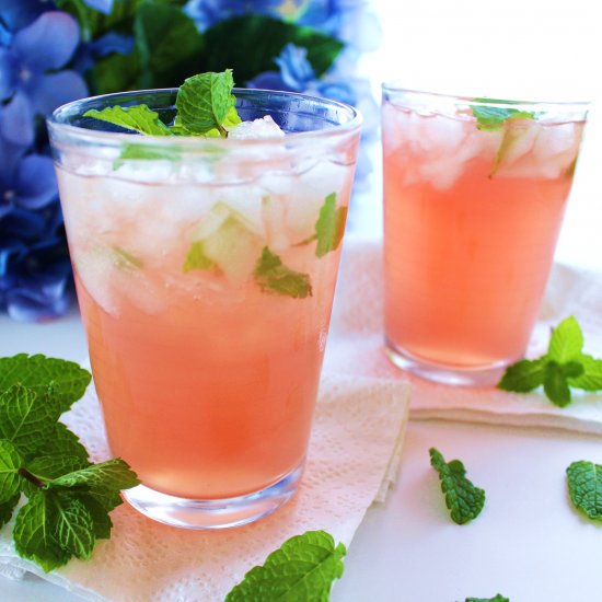 Watermelon Pineapple Mint Mojitos