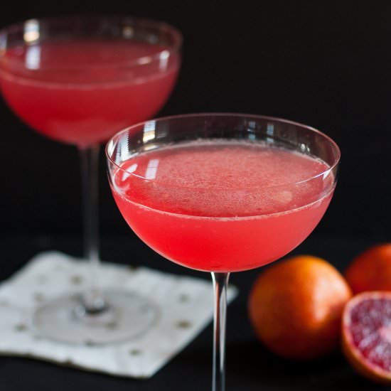 Blood Orange Vesper Martini