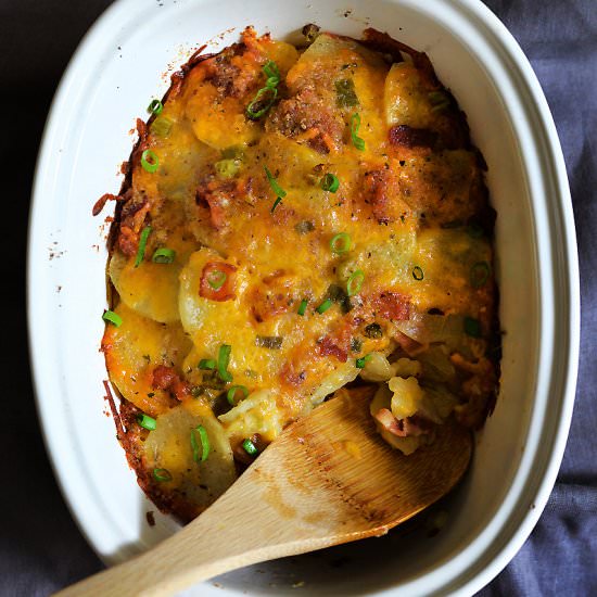 Loaded Scalloped Potato Casserole