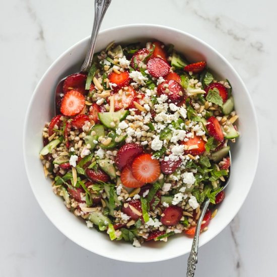 Strawberry Buckwheat Tabbouleh