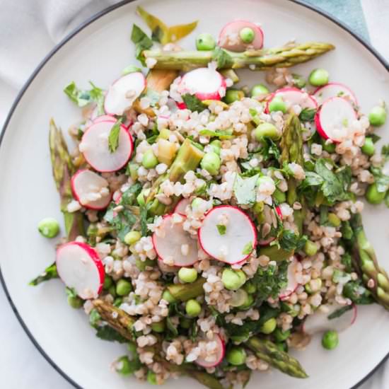 Asparagus Salad with Buckwheat