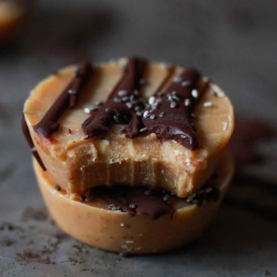 Maple Peanut Butter Freezer Fudge