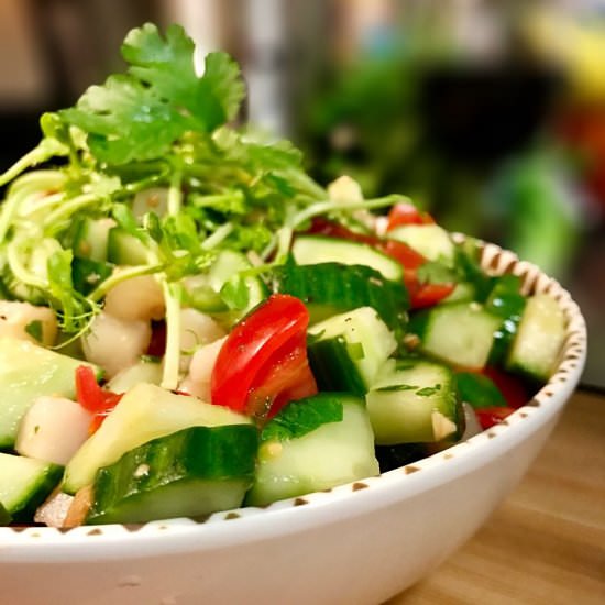 Spicy Cucumber and Tomato Salad