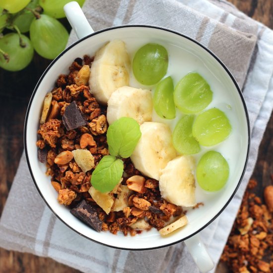 Banana-Coconut Granola