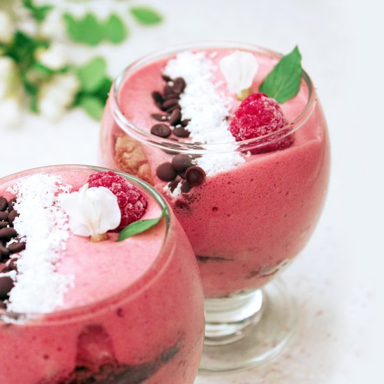 Protein Raspberry Dessert