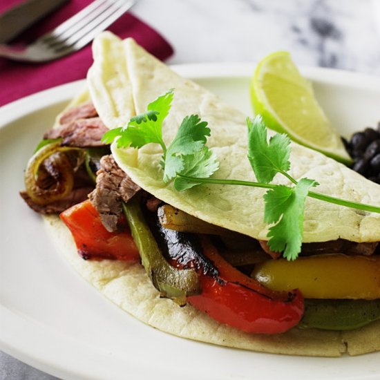 Flank Steak Fajitas