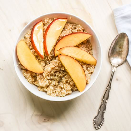 Creamy Nectarine and Quinoa Bowl