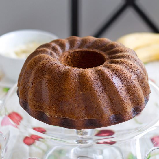 Sugar Free Banana Bundt Cake