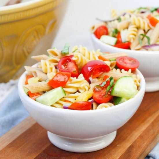 Rainbow Summer Pasta Salad