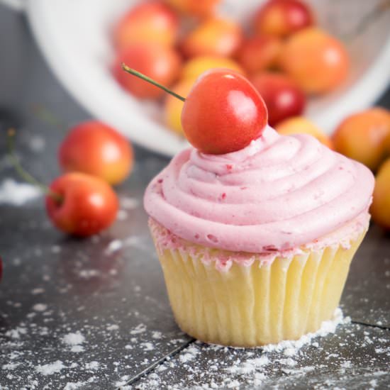 Fresh Cherry Almond Frosting