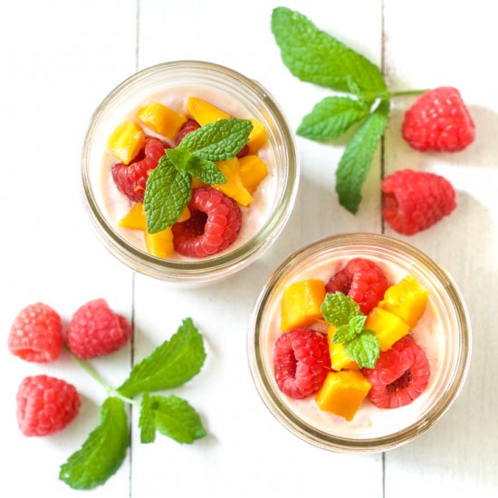 5-Ingredient Mango Raspberry Fool