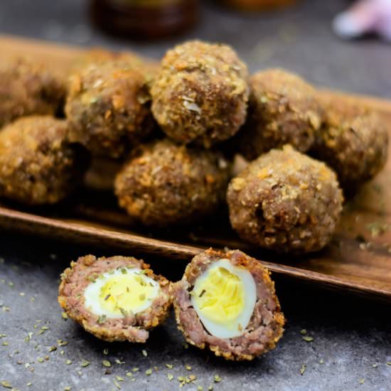 Quail Scotch Eggs