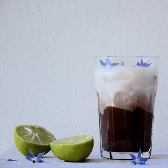 Frozen Lime Hot Chocolate