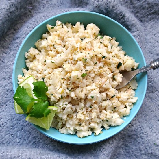 Coconut and Lime Cauliflower Rice