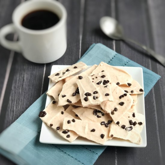 Mocha Frozen Yogurt Bark