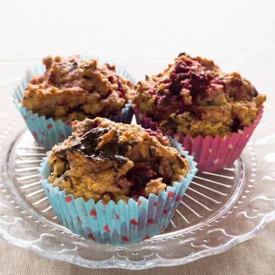 Chocolate and Raspberry Muffins