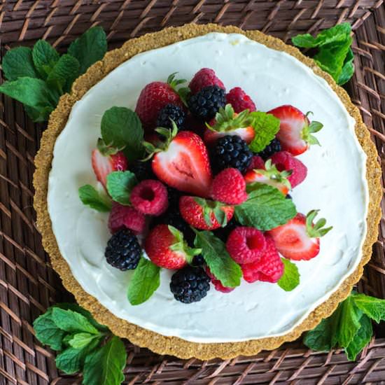 Triple Berry Lemon Mascarpone Tart