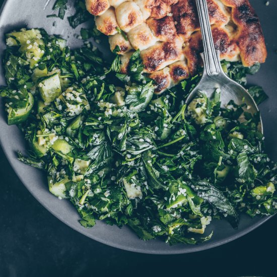 Arabic Green Tabouleh Salad