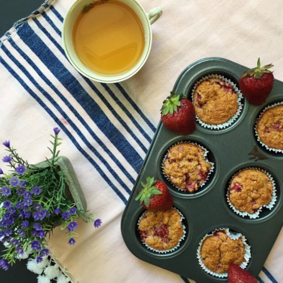 Diet Strawberry Muffins