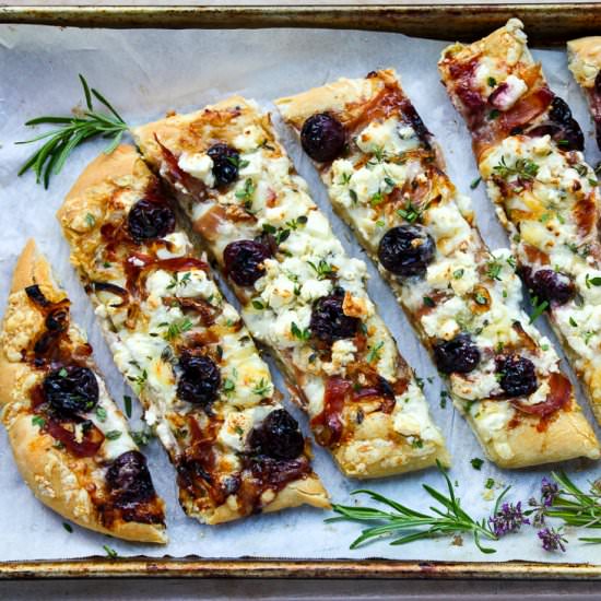 Balsamic Cherry & Feta Pizza