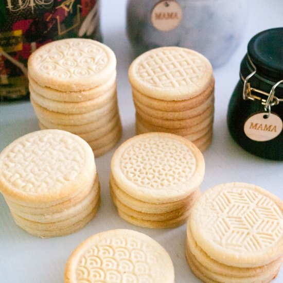 Shortbread Stamped Cookies