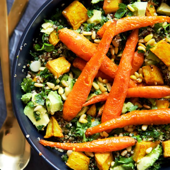 Roasted Baby Carrot & Quinoa Salad